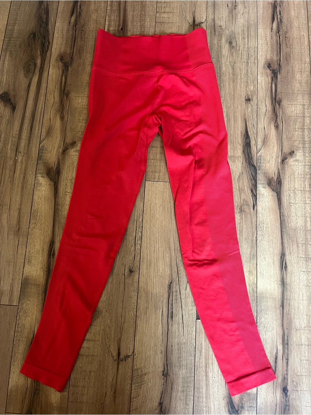 Red Active High-Waisted Leggings